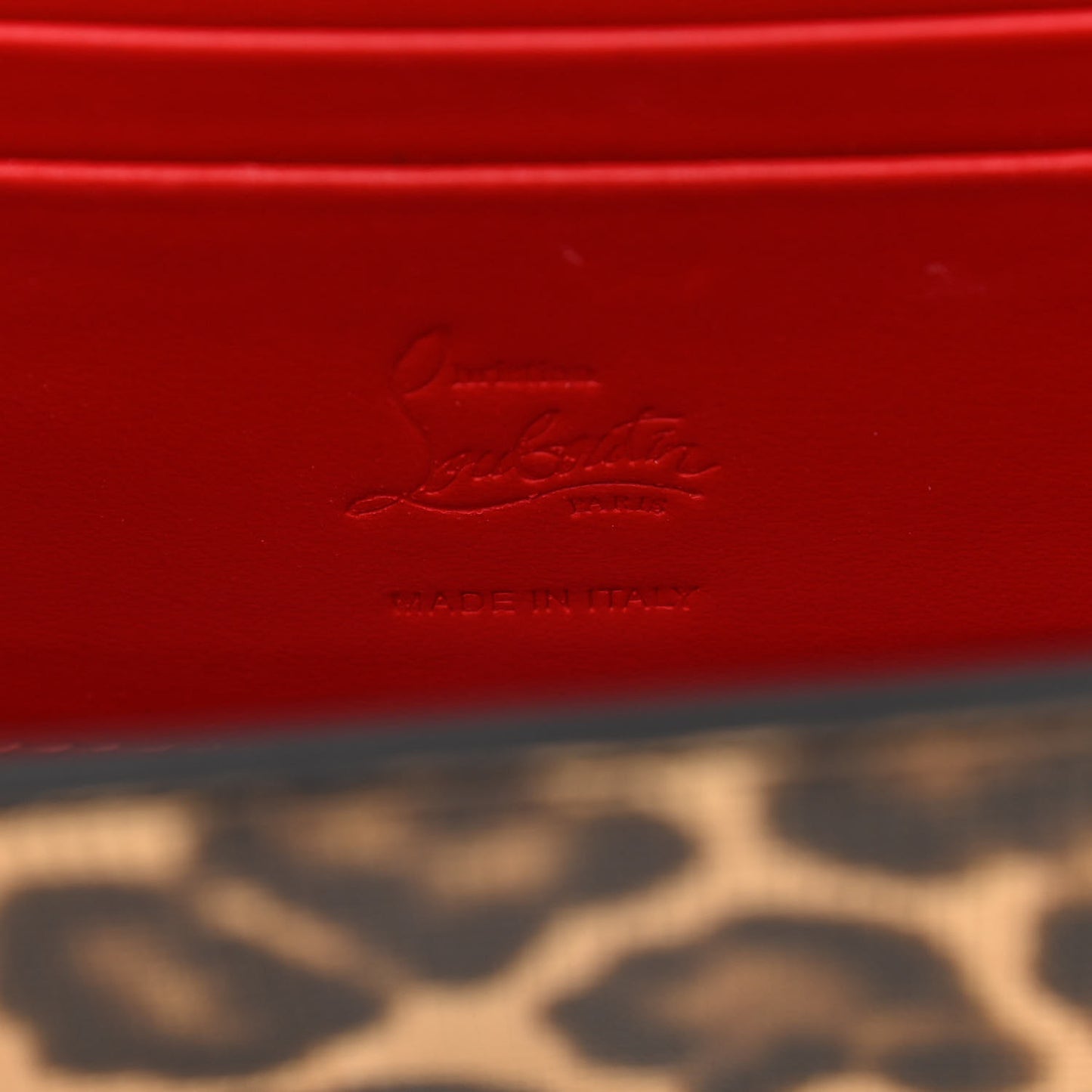 Metallic Calfskin Coins Leopard Print Small Elisa Baguette Gold Silver