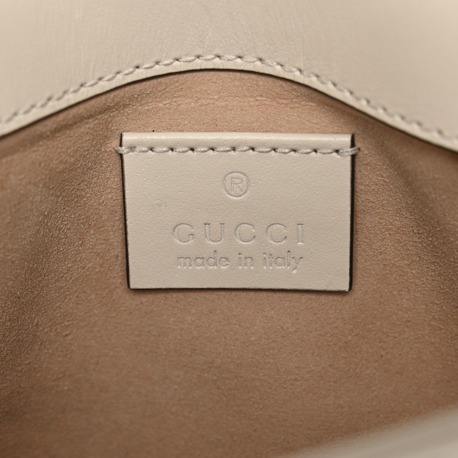 Gucci Calfskin Matelasse Super Mini GG Marmont Shoulder Bag White 6 of 11