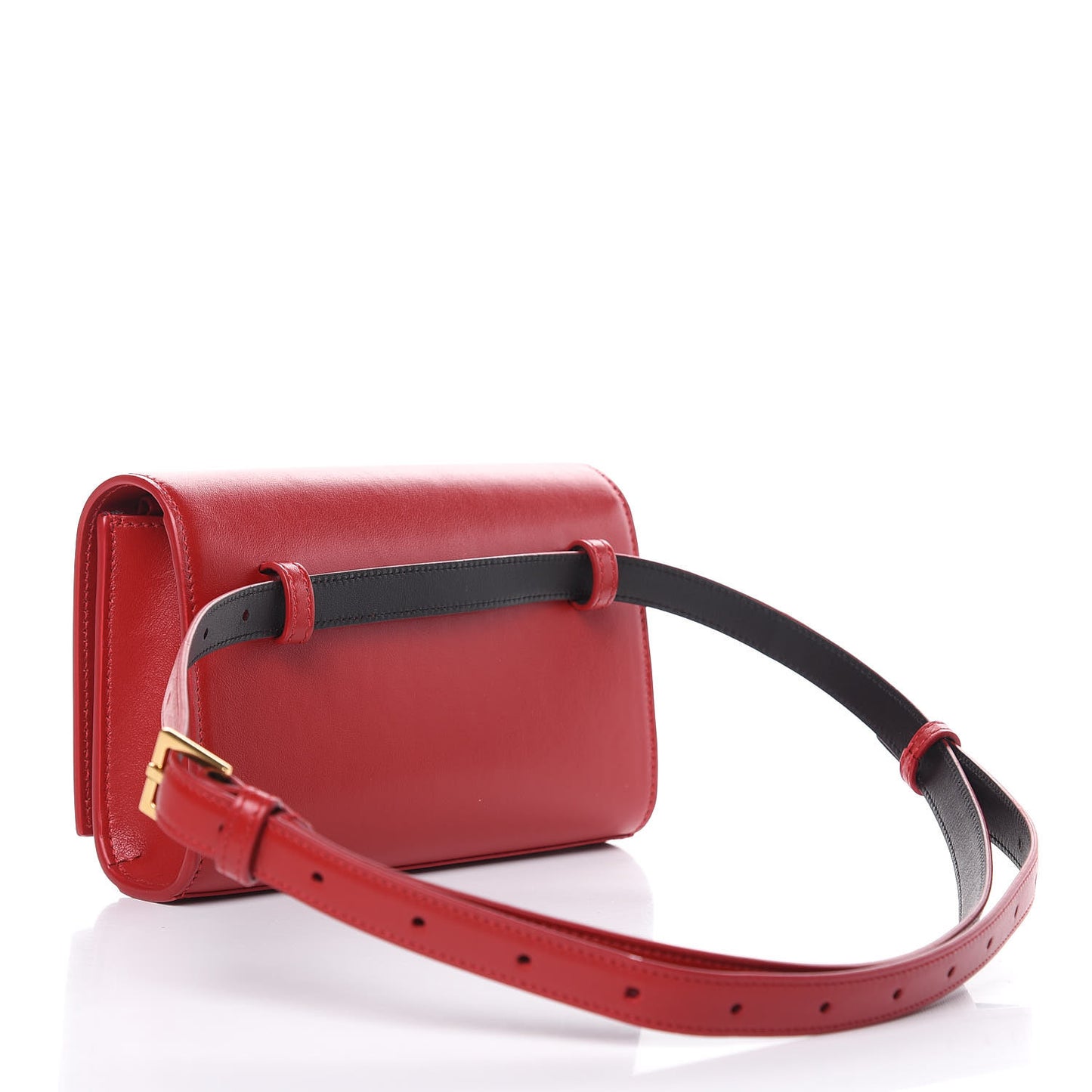 Smooth Calfskin Monogram Kate Belt Bag Red