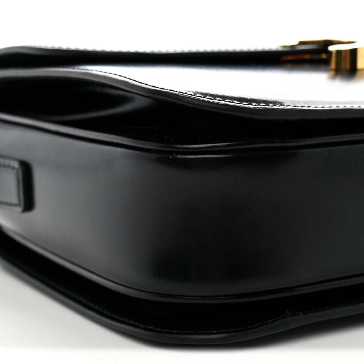 Celine Shiny Calfskin Medium Triomphe Black 9 of 11