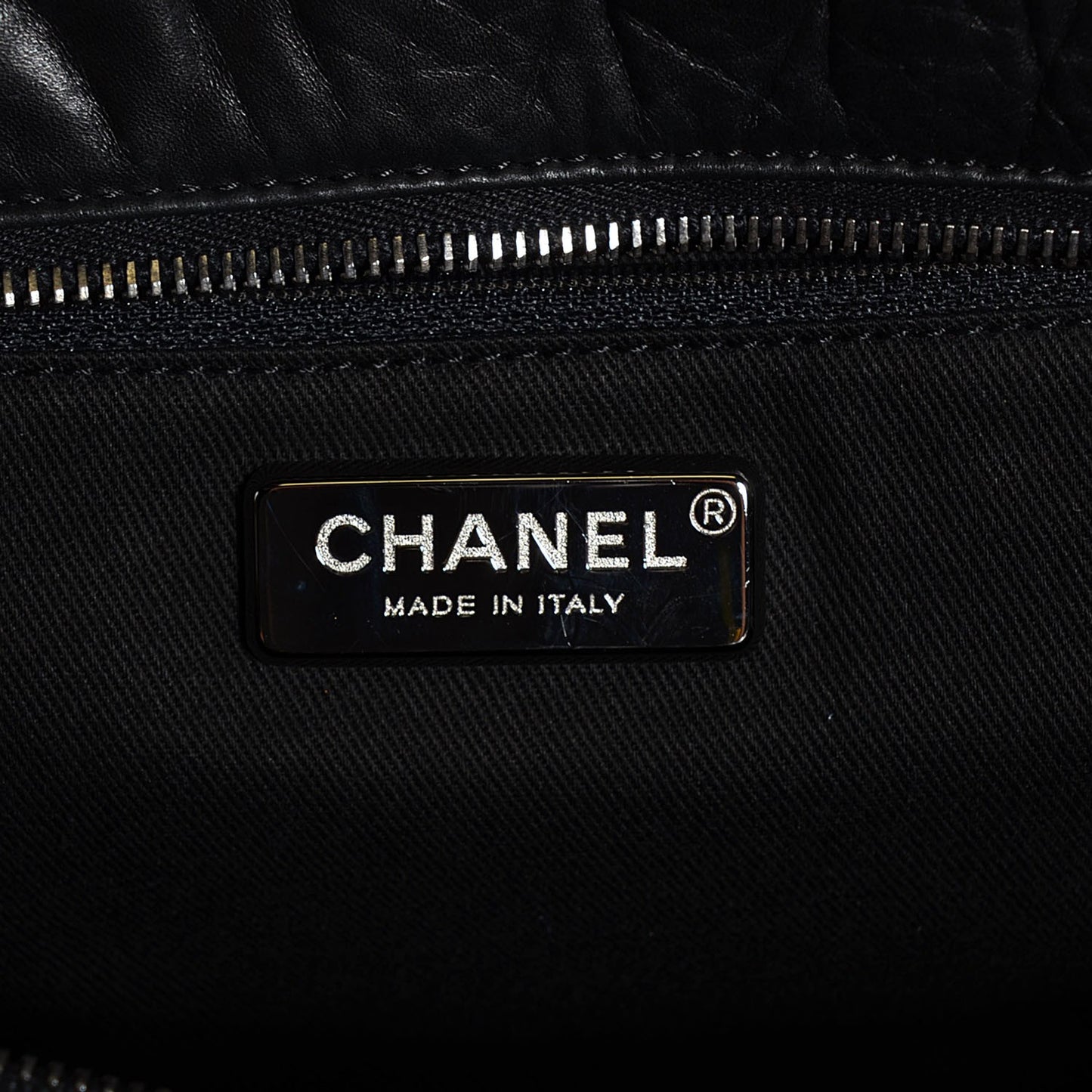 Aged Calfskin Pony Hair Quilted Miss Pony Bowler Black