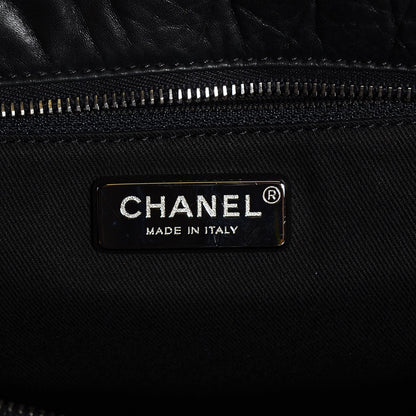 Chanel Aged Calfskin Pony Hair Quilted Miss Pony Bowler Black 6 of 7
