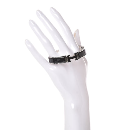 Hermes Enamel Narrow Clic Clac H Bracelet PM Black 2 of 7