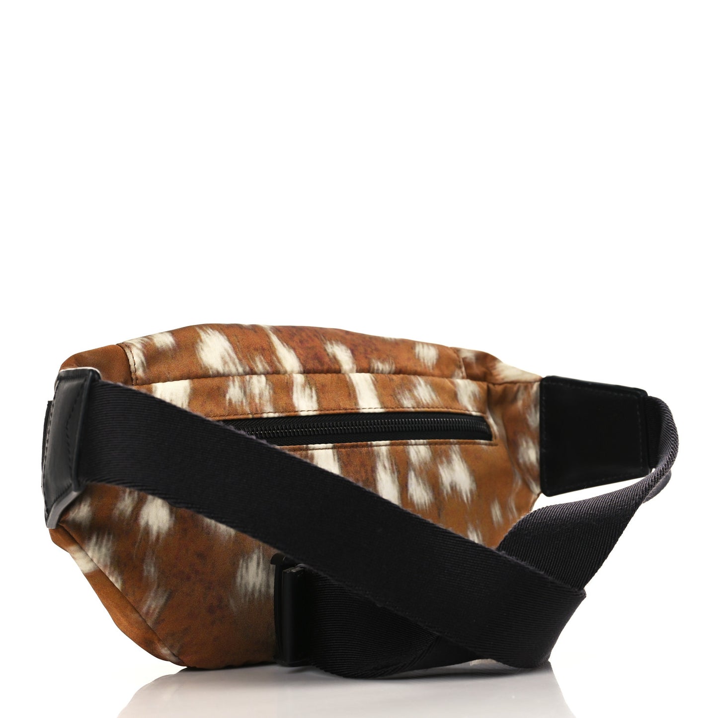 Nylon Deer Print Bum Bag Brown