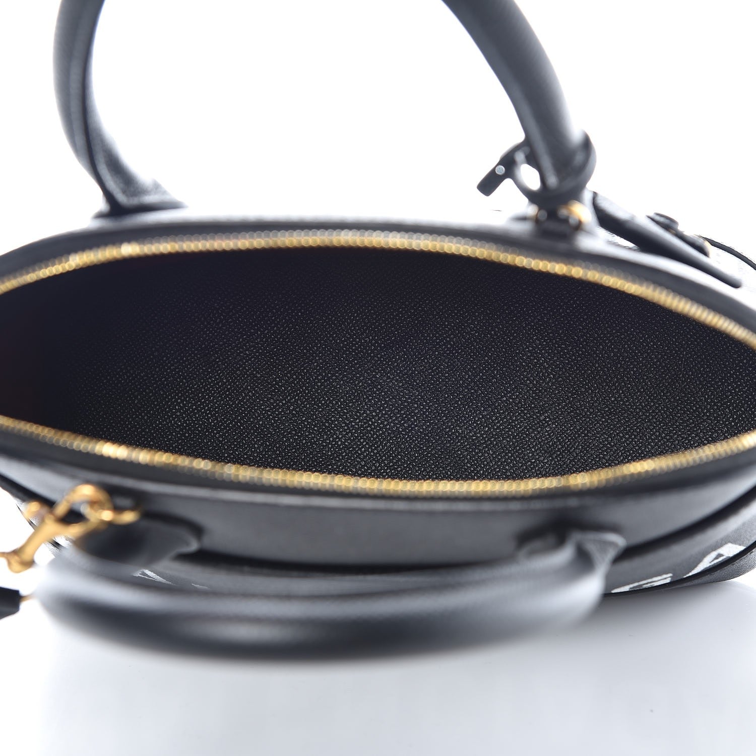 Balenciaga Signature Grained Calfskin Logo S Ville Top Handle Bag Black 6 of 9