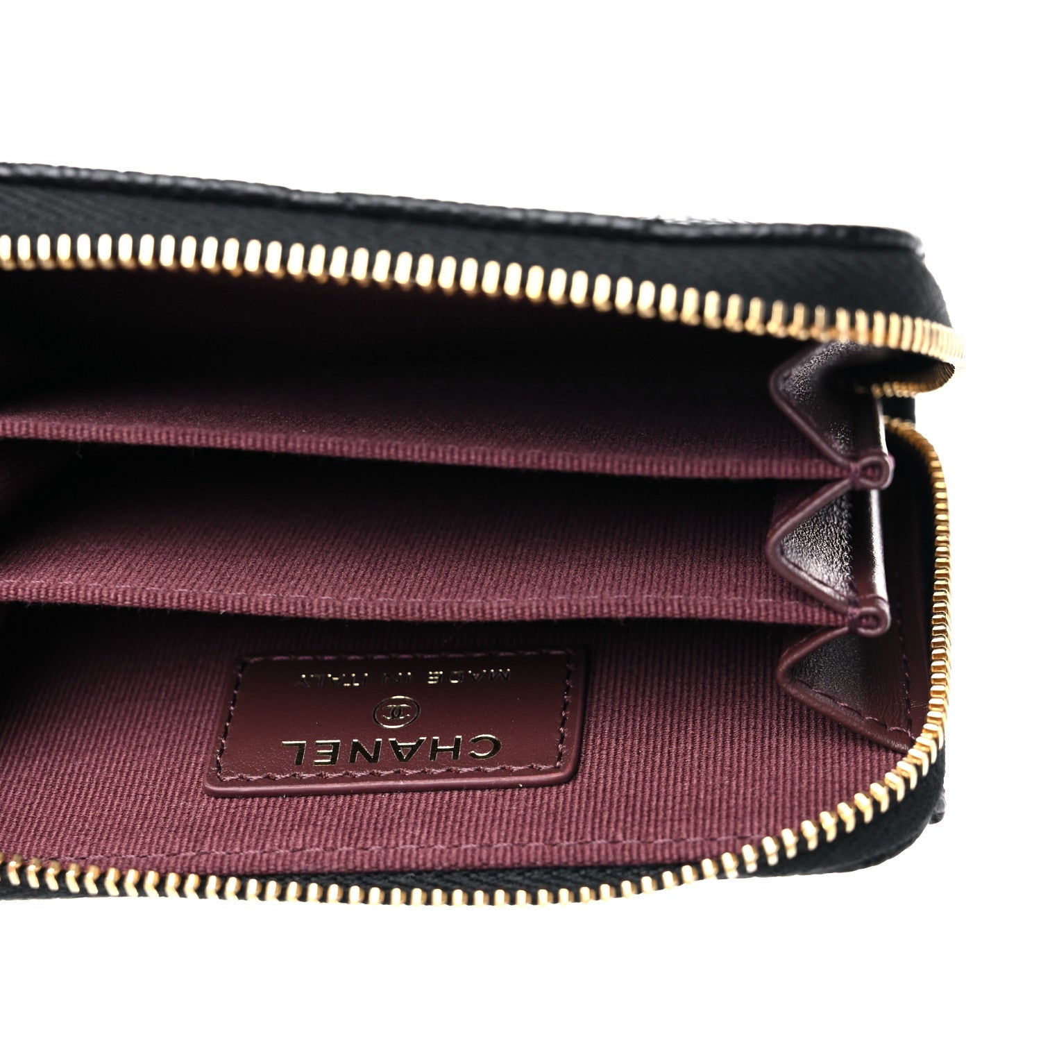 Chanel Caviar Quilted Zip Coin Purse Black 5 of 8