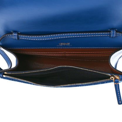 Versace Denim La Medusa Wallet On Strap Navy Blue 5 of 10