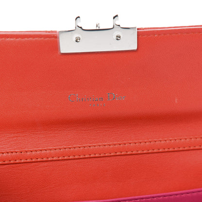 Christian Dior Lambskin Cannage Miss Dior Chain Wallet Red 5 of 10