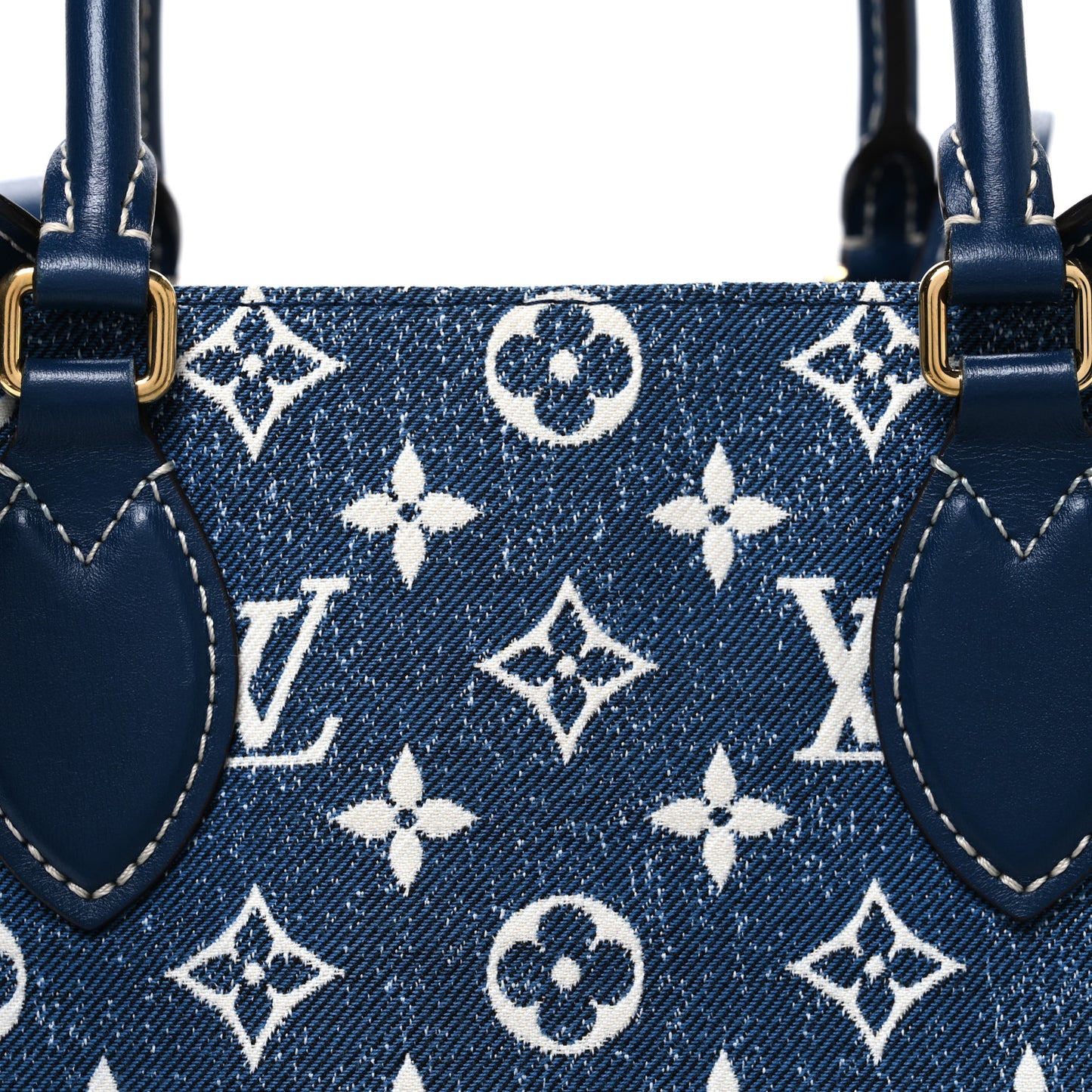 Monogram Jacquard Denim Onthego MM Bleu