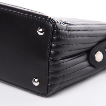 Fendi Shiny Nappa Trapuntata Small DotCom Click Chain Satchel Black 11 of 12