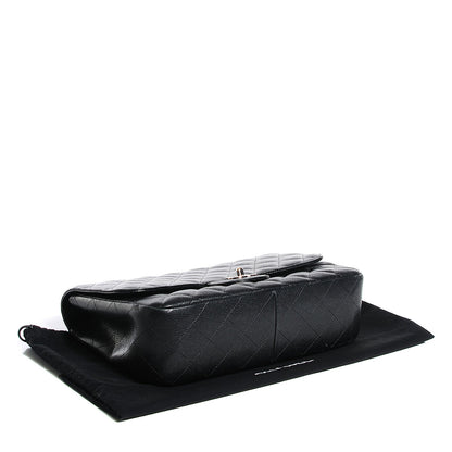 Chanel Caviar Quilted Jumbo Single Flap Black 4 of 8