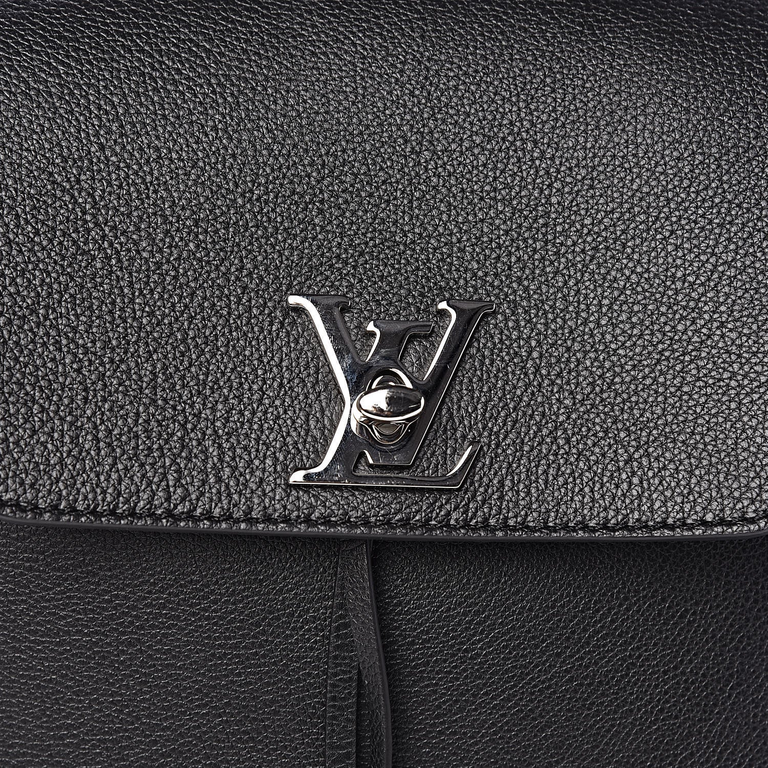 Louis Vuitton Calfskin Lockme Backpack Black 10 of 10