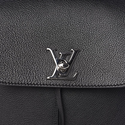 Louis Vuitton Calfskin Lockme Backpack Black 10 of 10