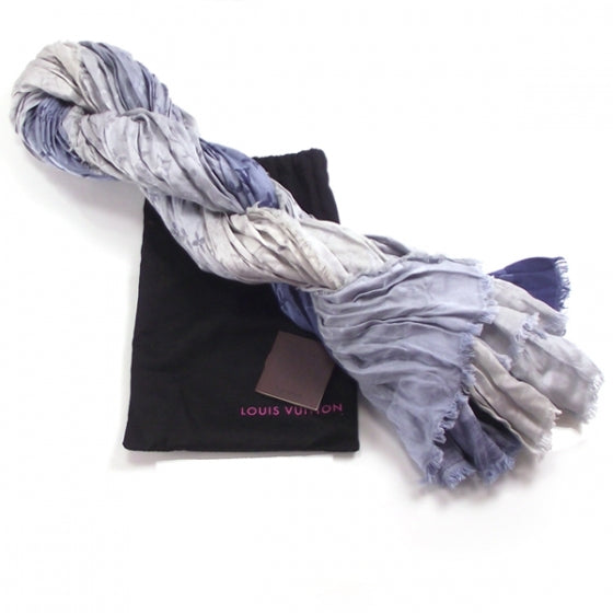 Louis Vuitton Monogram Bleached Denim Scarf 3 of 5