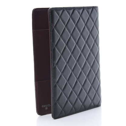 Chanel Lambskin Quilted Large Agenda Cover Black 3 of 13