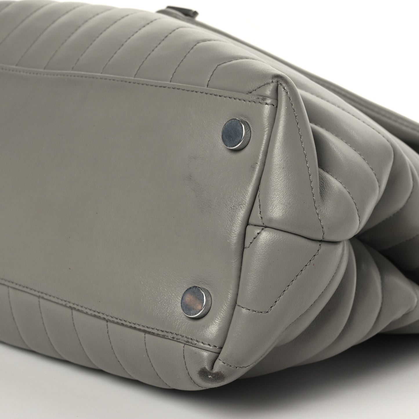 Calfskin Y Quilted Monogram Large Loulou Chain Satchel Earth
