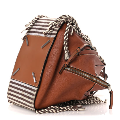 Loewe Calfskin Stripe Medium Hammock Shoulder Bag Tan Brown 10 of 17
