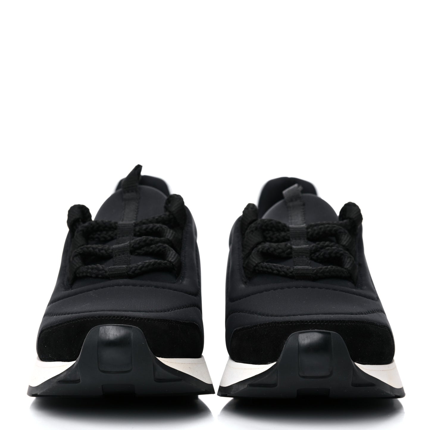 Technical Canvas Mens Miles Sneakers 40 Black White