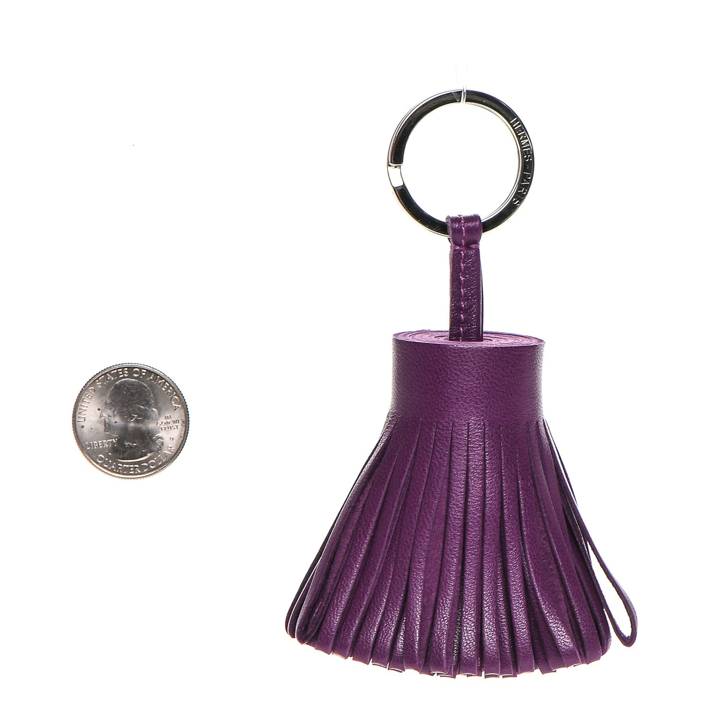 Lambskin Carmen Tassel Key Holder Violet