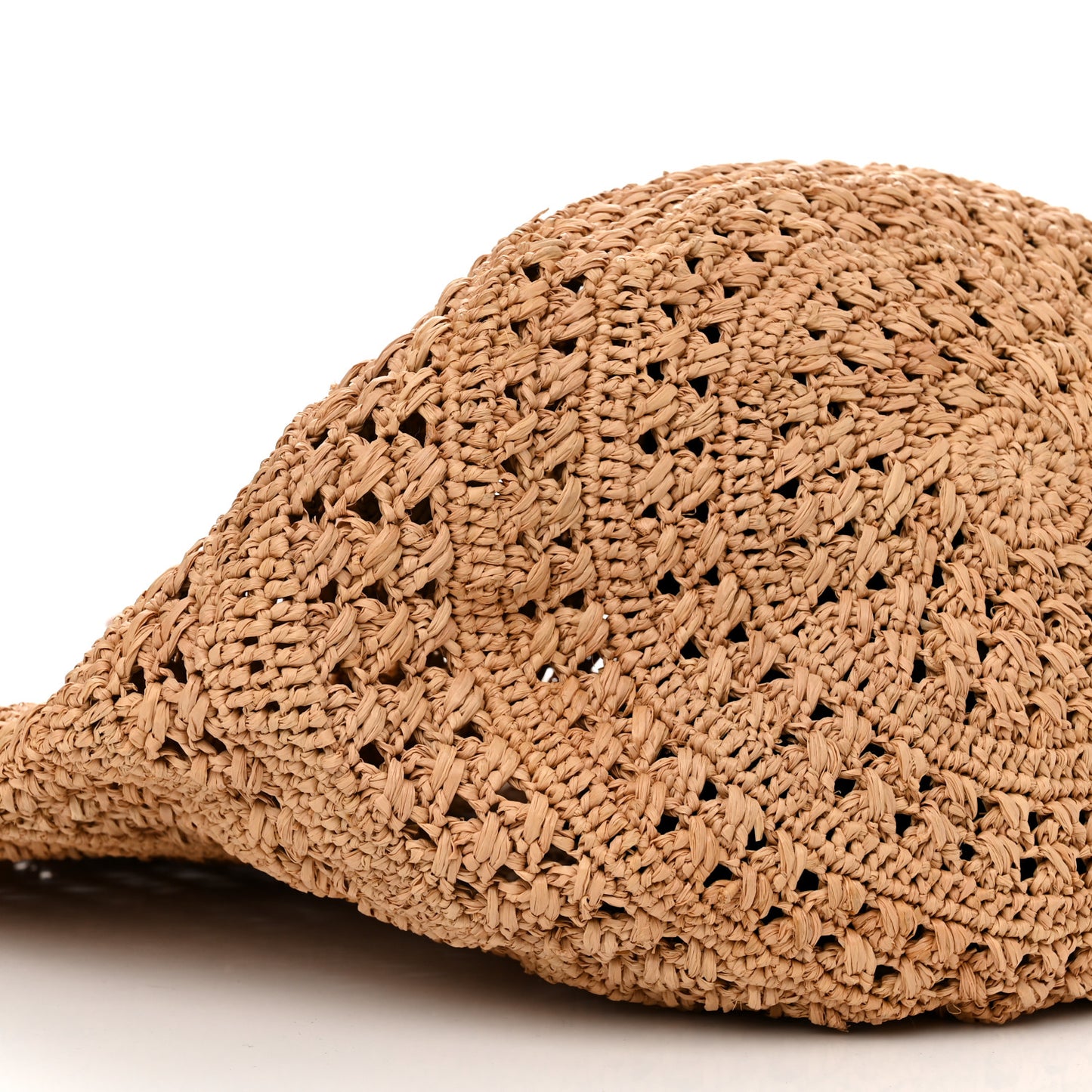 Raffia Calfskin Medium Panier Tote Naturel