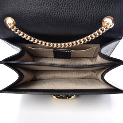 Gucci Dollar Calfskin Small Interlocking G Shoulder Bag Black 7 of 11