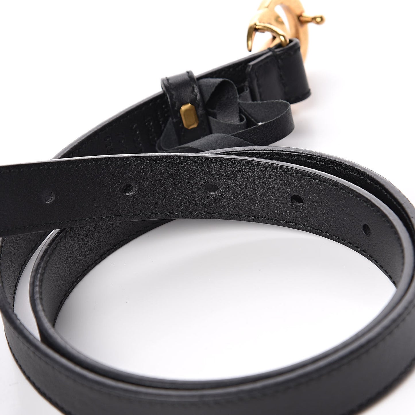 Calfskin Double G 20mm Belt 75 30 Black
