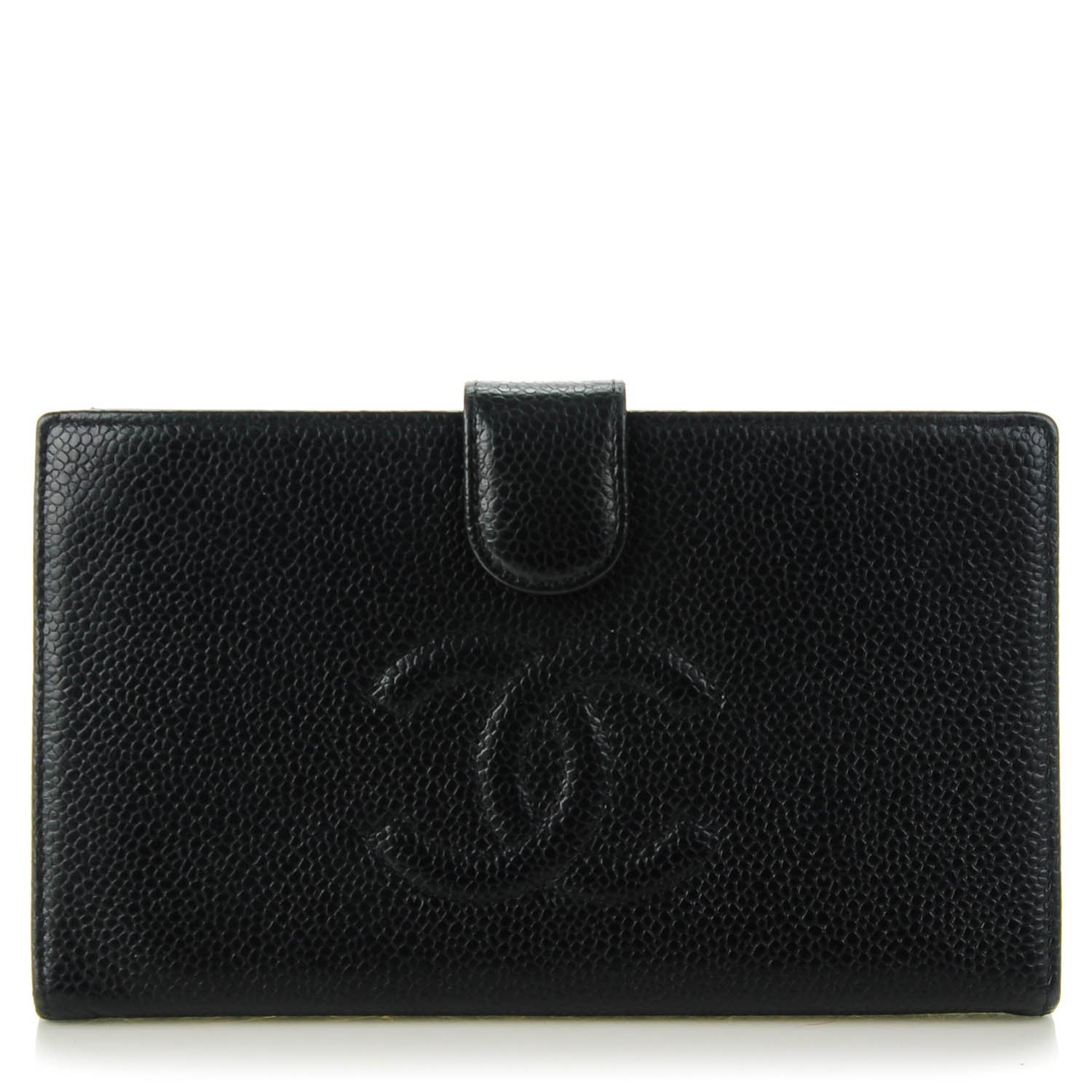 Chanel Caviar CC French Wallet Black 1 of 9