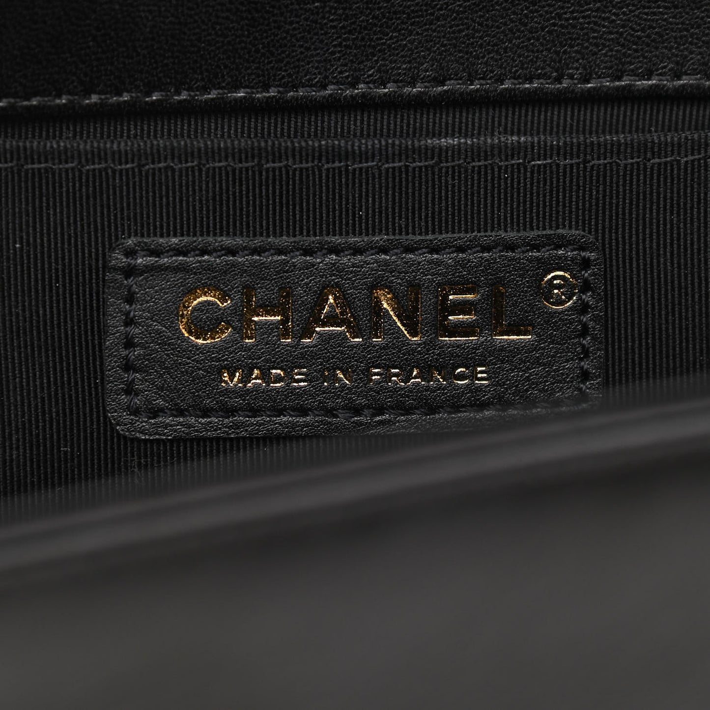 Lambskin Quilted Medium Boy Flap Black