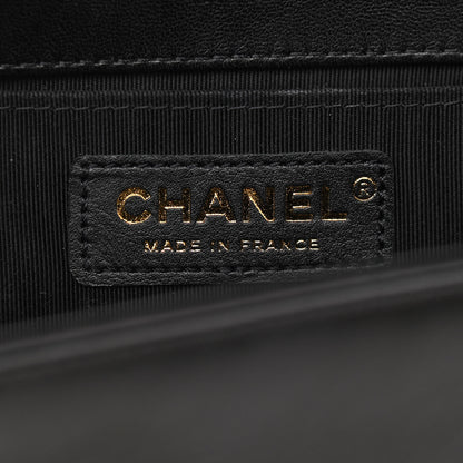 Chanel Lambskin Quilted Medium Boy Flap Black 6 of 12