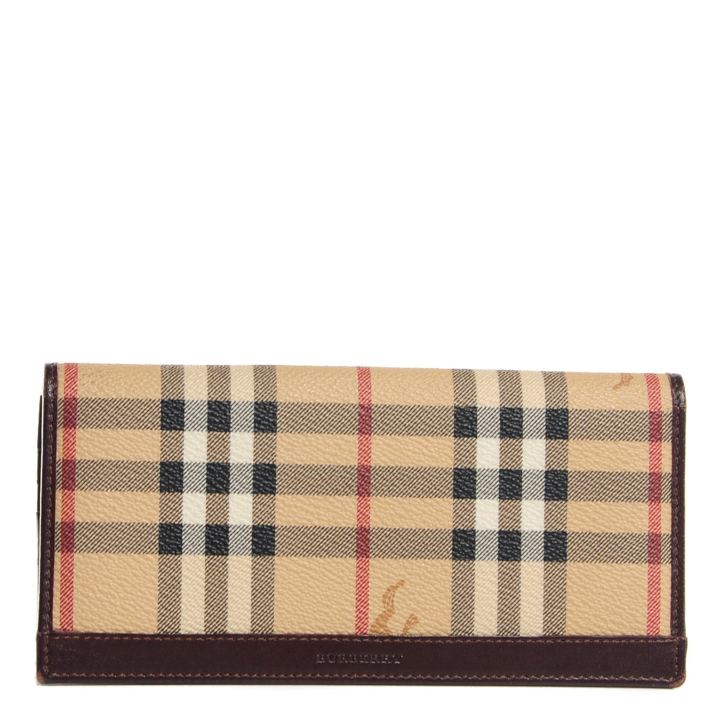 Haymarket Check Continental Wallet Chocolate