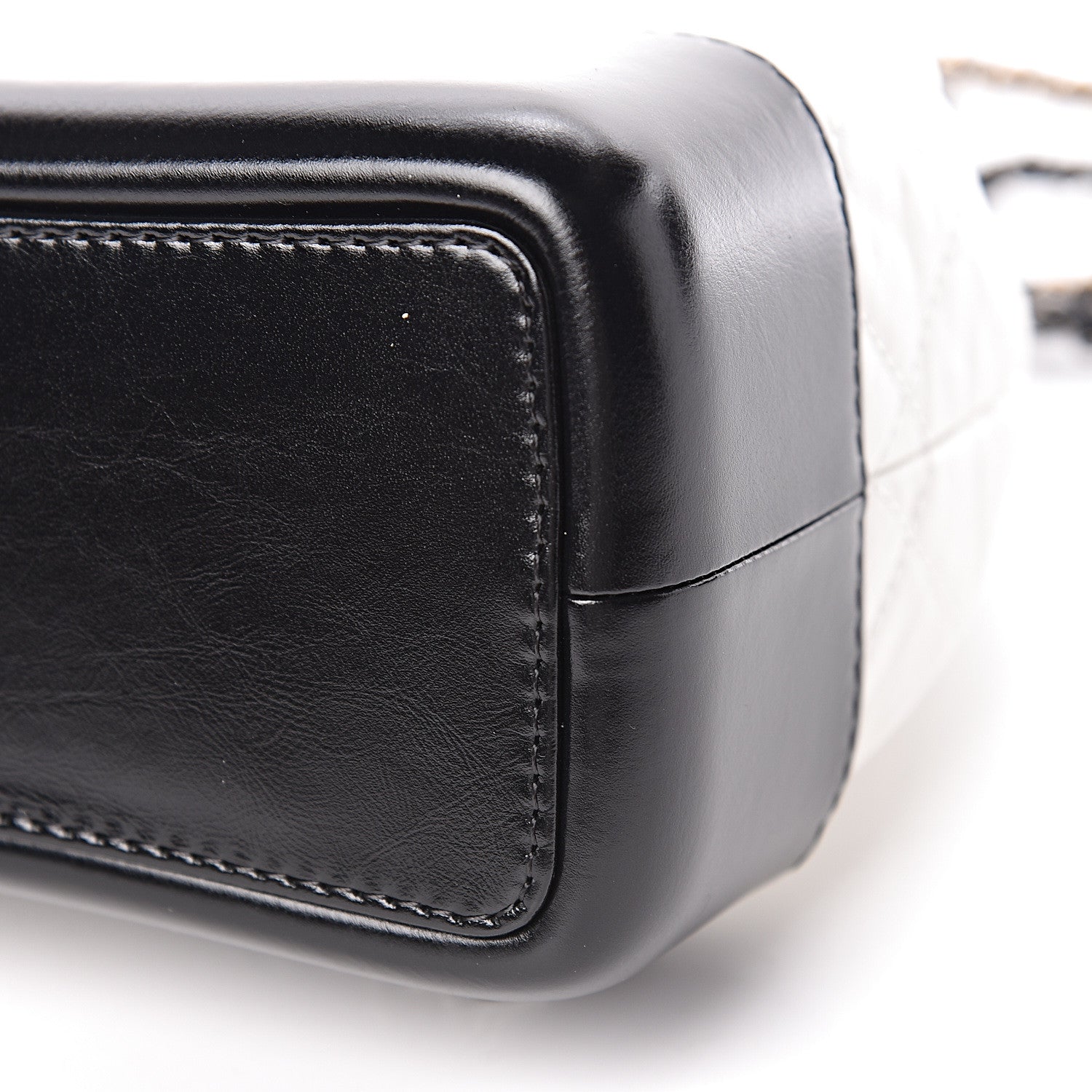 Chanel Aged Calfskin Quilted Small Gabrielle Backpack Black White 9 of 10