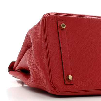 Hermes Togo BIRKIN 30 Rouge Garance 9 of 10