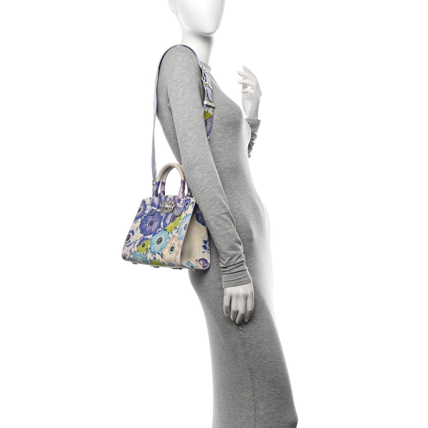 Calfskin Floral Print Small The Studio Bag Mascarpone