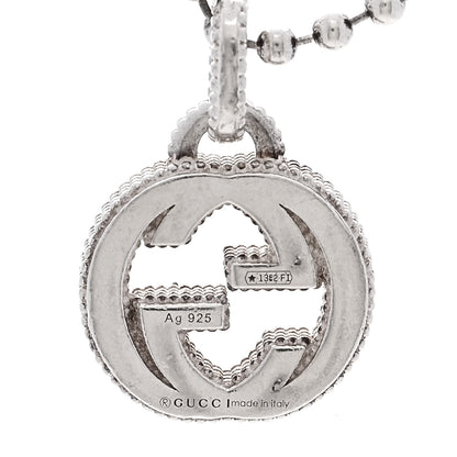 Gucci Sterling Silver Interlocking G Beaded Cluster Pendant Necklace 5 of 6