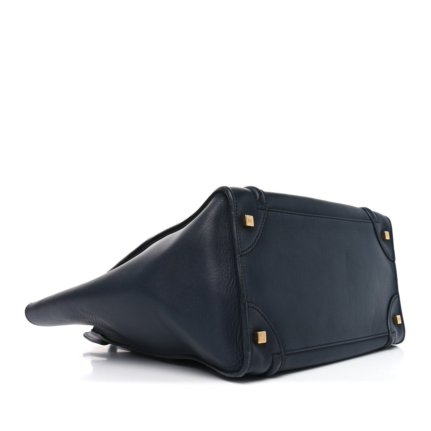 Smooth Calfskin Mini Luggage Navy Blue