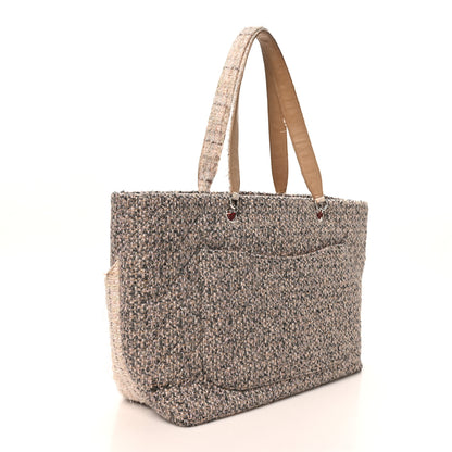 Chanel Tweed Quilted Cambon Tote Grey 2 of 9