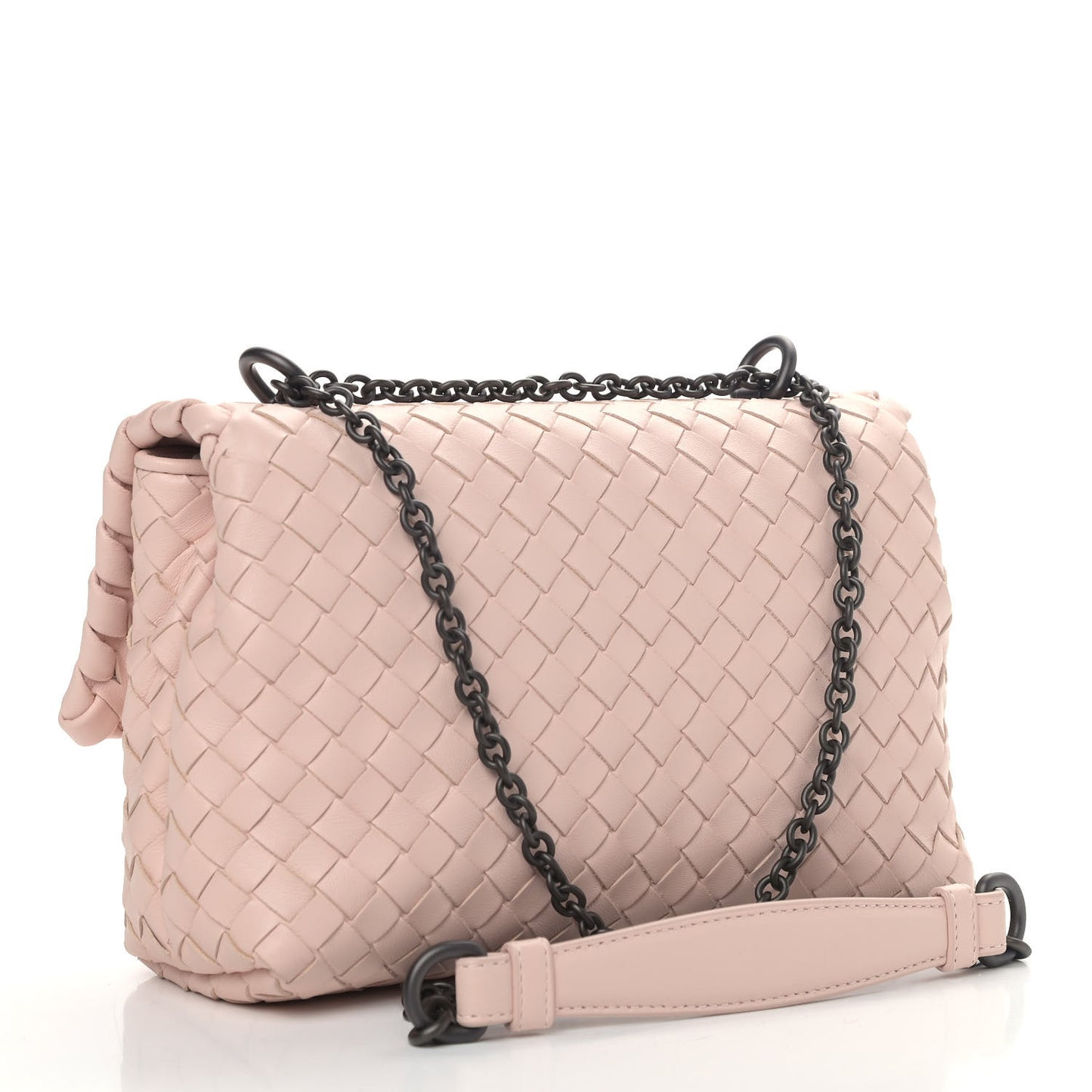 Nappa Intrecciato Baby Olimpia Shoulder Bag Petale