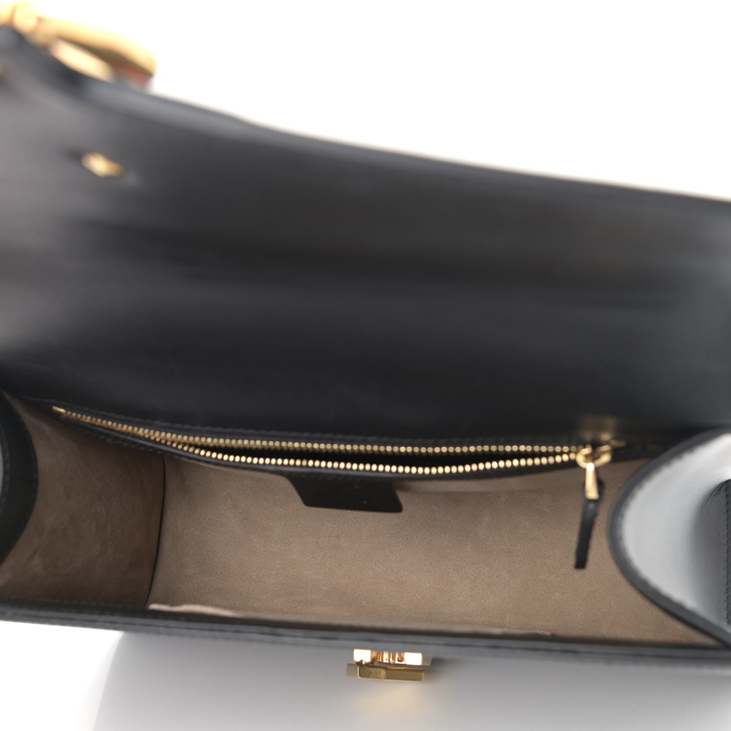 Gucci Calfskin Small Sylvie Shoulder Bag Black 5 of 10