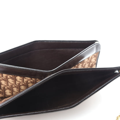 Christian Dior Monogram Chain Clutch Brown 5 of 14