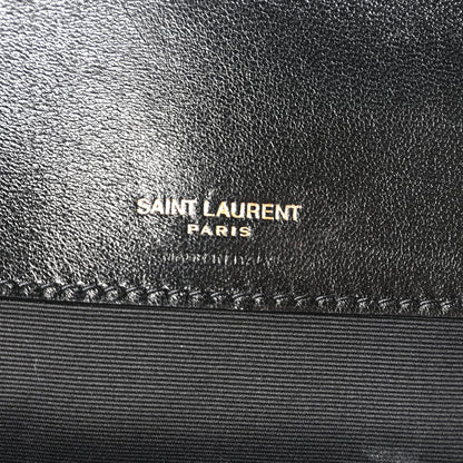 Saint Laurent Lambskin Chevron Quilted Large LouLou Black 7 of 11