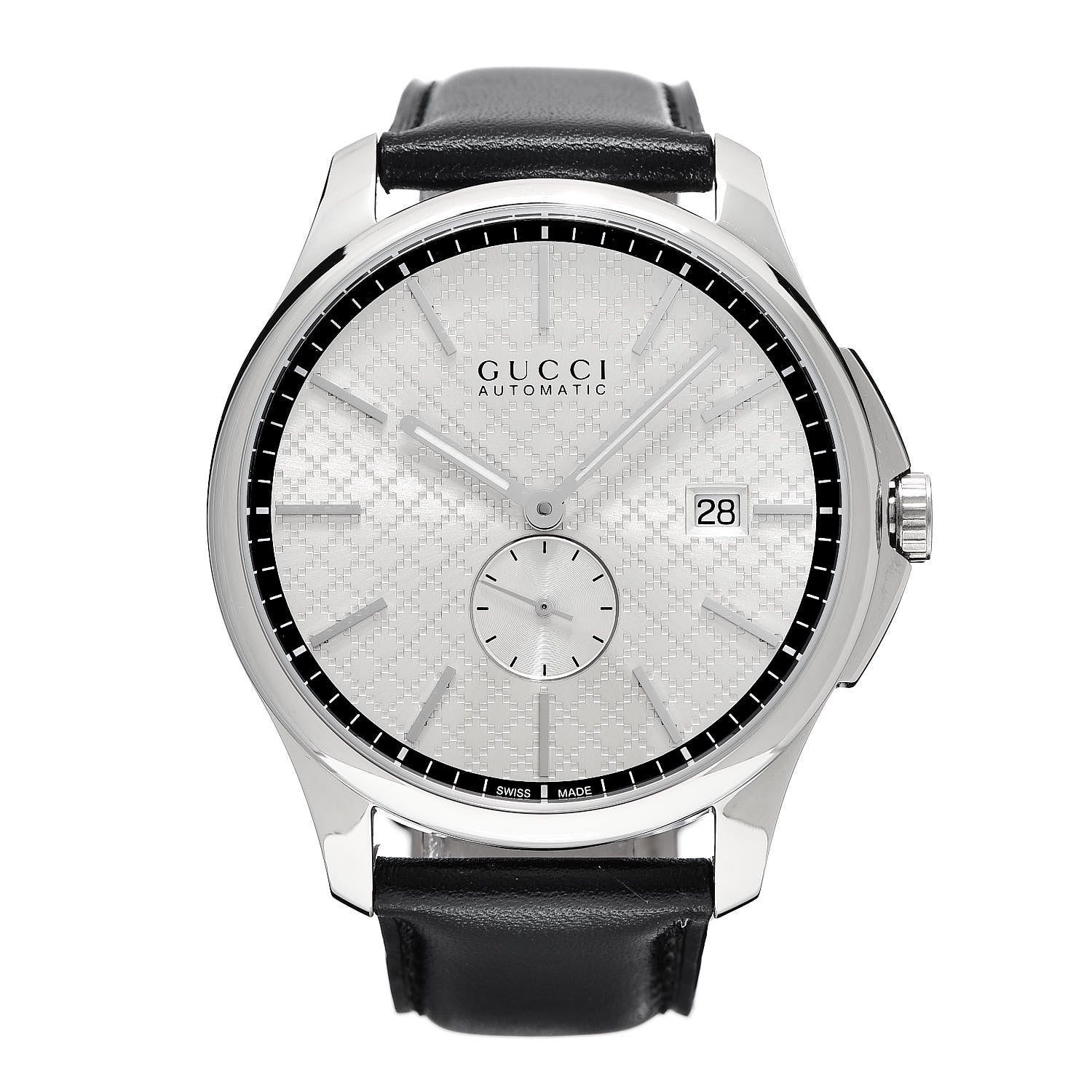 Gucci Stainless Steel Calfskin 40mm G-Timeless Automatic Watch 1 of 6