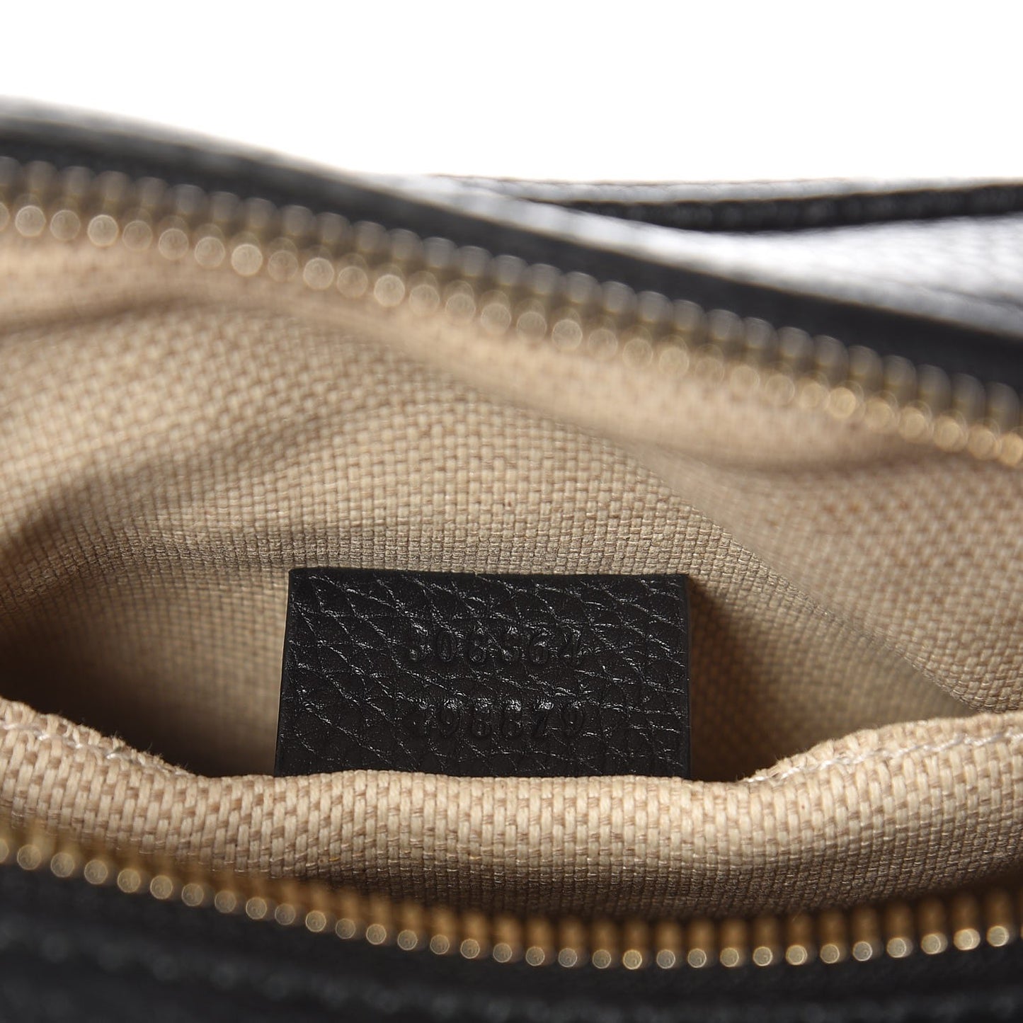 Pebbled Calfskin Small Soho Disco Bag Black