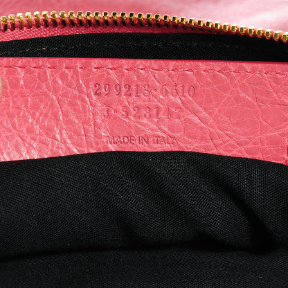 Balenciaga Agneau Giant 12 Gold Hardware Flat Handle Clutch Rose Bonbon 10 of 18