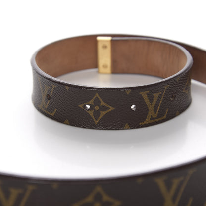 Louis Vuitton Monogram Ceinture Belt Gold Buckle 70 28 9 of 11
