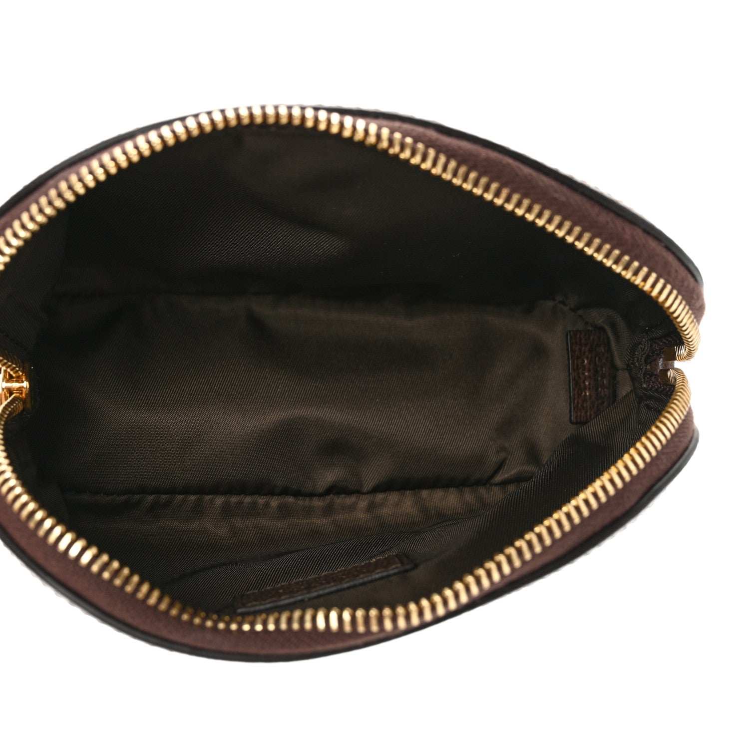 Gucci GG Supreme Monogram Textured Calfskin Web Medium Ophidia Cosmetic Case Beige Ebony New Acero 6 of 8
