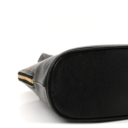 Chanel Caviar Large CC Shoulder Bag Black 10 of 11