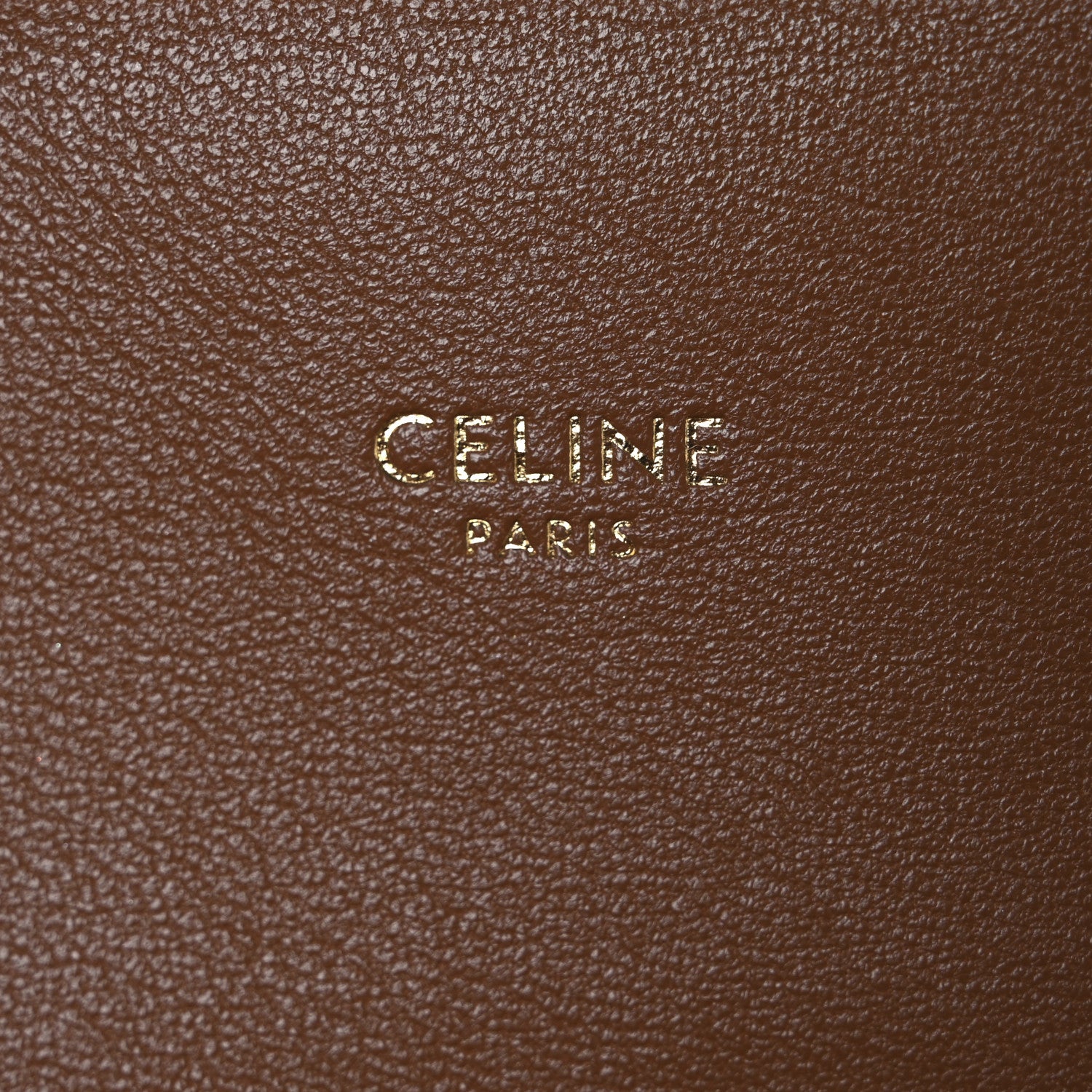 Celine Triomphe Canvas Calfskin Medium Triomphe Bag Tan 6 of 13