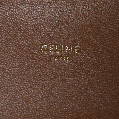 Celine Triomphe Canvas Calfskin Medium Triomphe Bag Tan 6 of 13