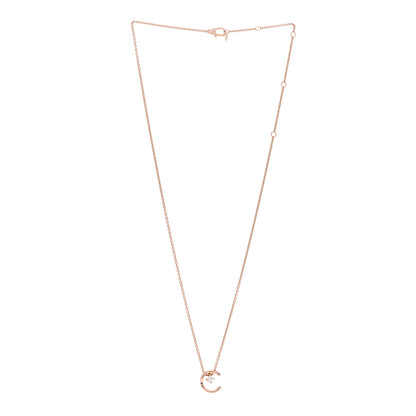 Chanel 18K Beige Gold Diamond Coco Crush C Necklace 3 of 6