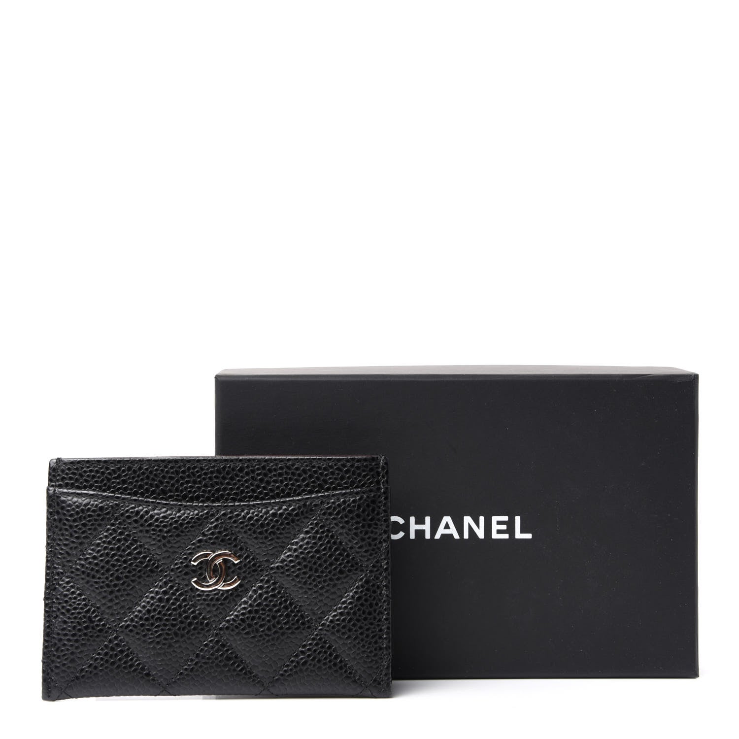 Chanel Caviar Quilted Card Holder Black 8 of 8
